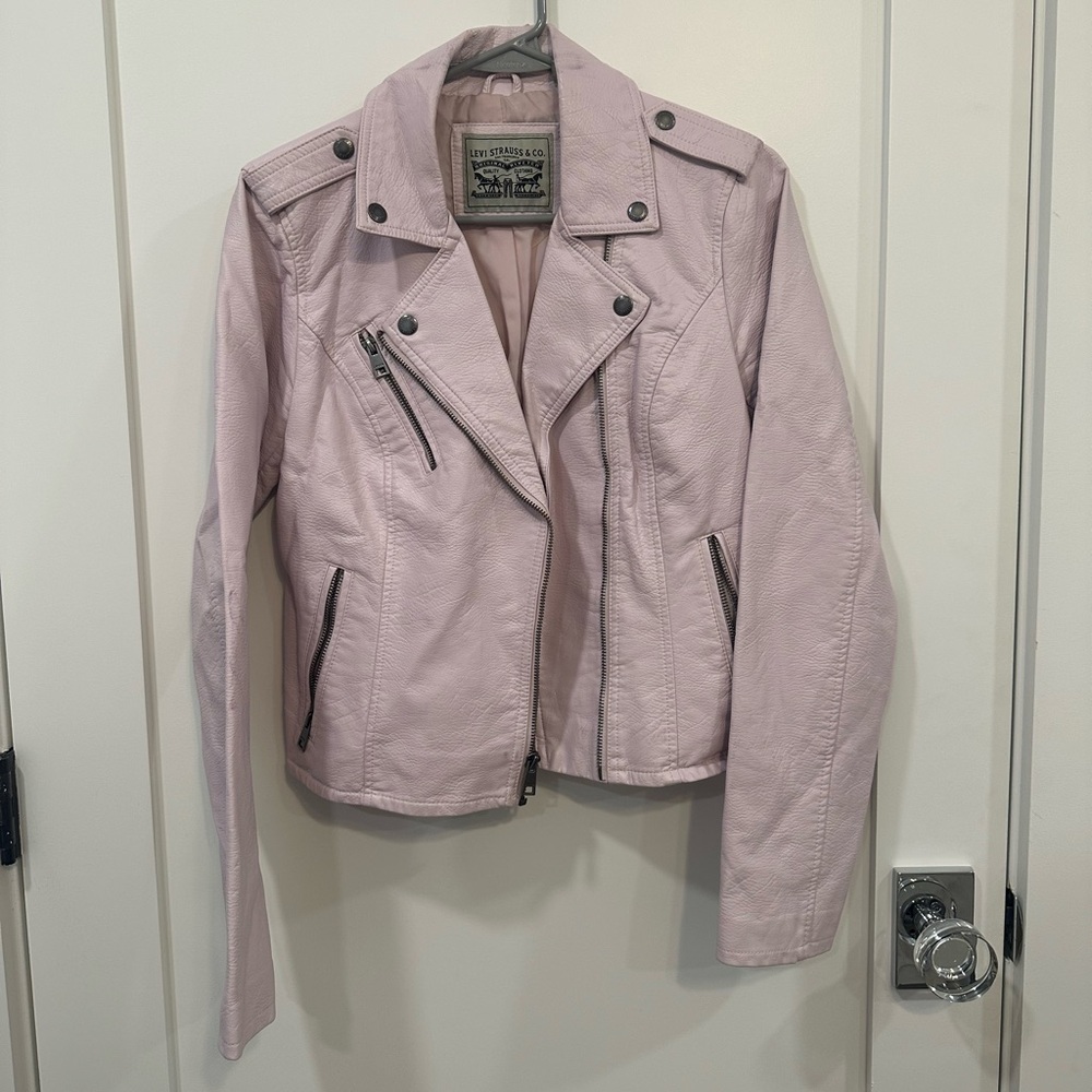 Levi Strauss Women's Pink Leather Jacket